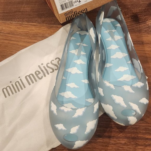 Super rare Mini Melissa cloud ballet flats size 1 brand new in box - Picture 8 of 8